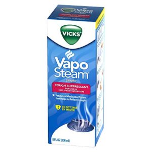 vicks vapo steam liquid medication for hot steam vaporizers – 8 oz, pack of 4