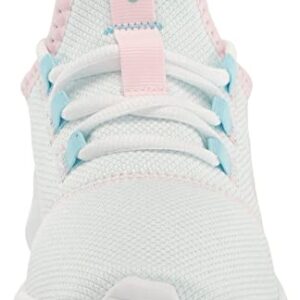 adidas Cloudfoam Pure 2.0 Running Shoe, Almost Blue/Clear Pink/Bliss Blue, 5 US Unisex Big Kid