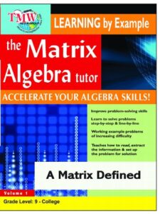 matrix algebra tutor: a matrix defined