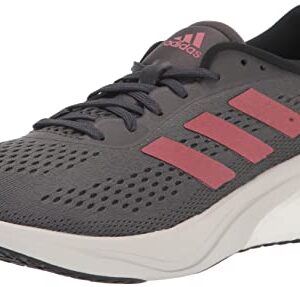 adidas Women's Supernova 2 Running Shoe, Grey/Wonder Red/Black, 9