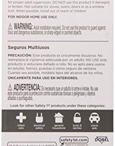 Safety 1st Multi-Purpose Latch,White 2-Count