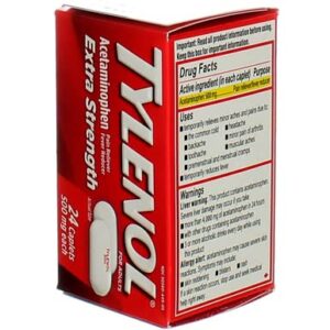 Tylenol Extra Strength Pain Reliever Fever Reducer 24 Caplets