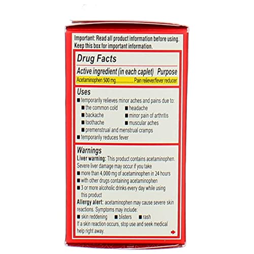 Tylenol Extra Strength Pain Reliever Fever Reducer 24 Caplets