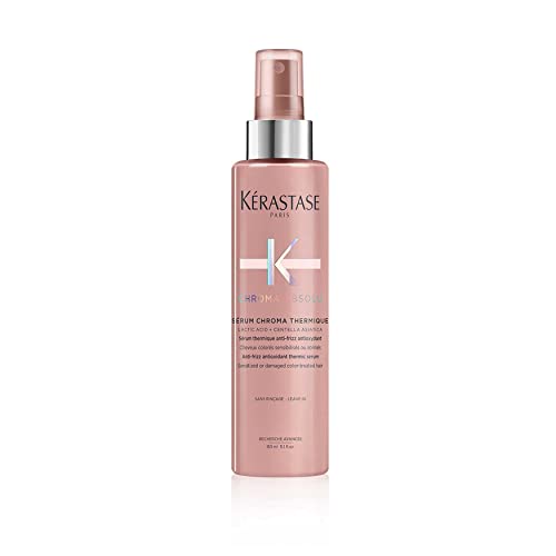 KERASTASE Chroma Absolu Chroma Thermique Hair Serum | For Sensitized or Damaged Color-Treated Hair | Heat Protection and Anti-Frizz | With Vitamin E | 5.1 Fl Oz