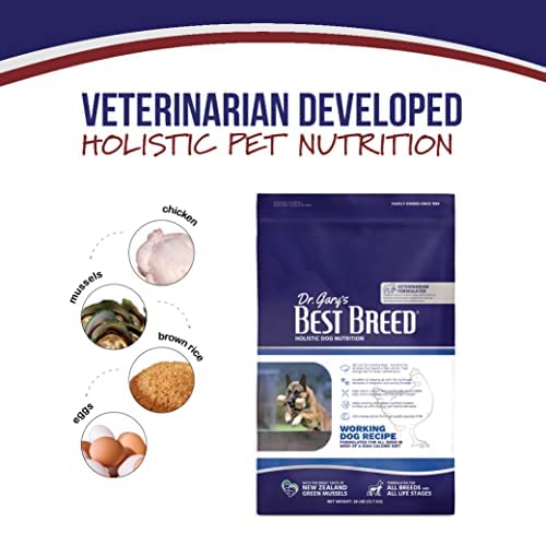 Best Breed Dr. Gary's Working Dog Diet Made in USA [Natural High Calorie Dry Dog Food]- 13lbs, Dark Brown (7-53182-95269-7)