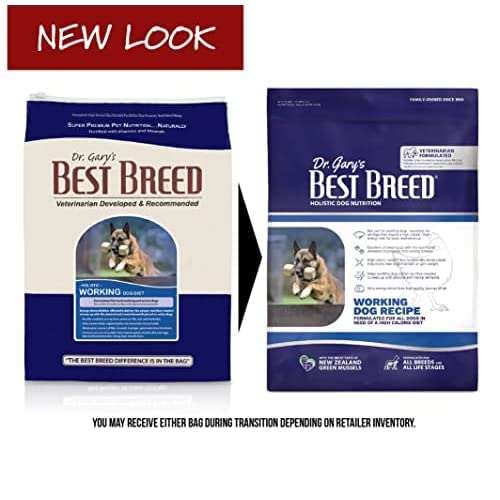 Best Breed Dr. Gary's Working Dog Diet Made in USA [Natural High Calorie Dry Dog Food]- 13lbs, Dark Brown (7-53182-95269-7)
