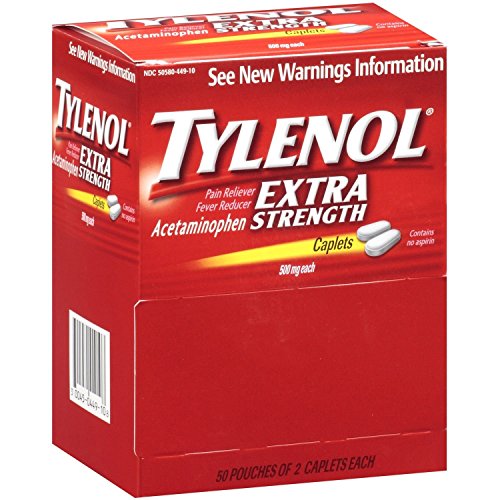 Tylenol® Extra Strength Caplets, 100ct (2-50ct. Packs.)