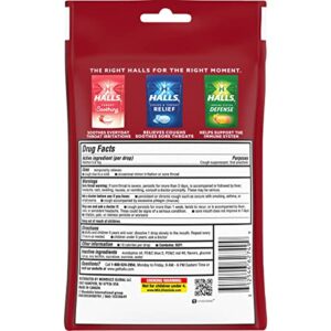 HALLS Relief Cherry Cough Drops, 30 Drops