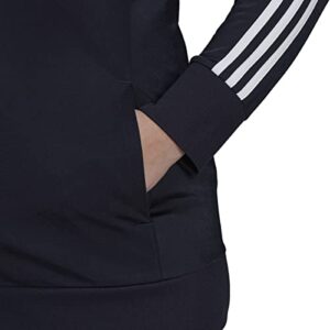 Adidas Women's Plus Size Essentials Warm-Up Slim 3-Stripes Track Top, Legend Ink, 3X