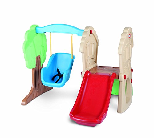 Little Tikes Hide & Seek Climber and Swing, Indoor Outdoor with Slide - Easy Set Up - Toddler Playset, 53.50''L x 52.00''W x 41.00''H