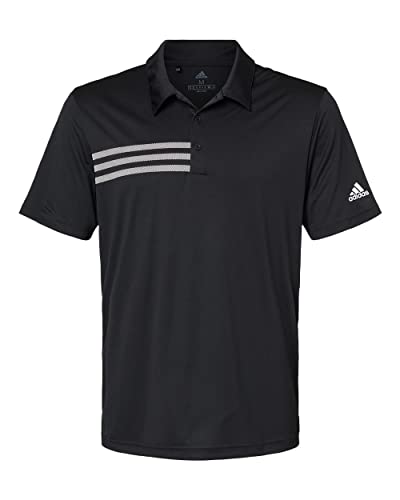 adidas Mens 3-Stripes Chest Sport Shirt (A324) -Collegiate -L