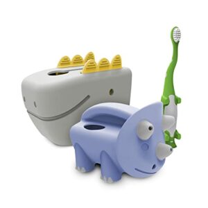 dr. brown’s baby and toddler toothbrush, green dinosaur 1-pack, 1-4 years, cleanup pour & roar watering can, and dino-soft baby bath spout cover, bpa free, certified plastic neutral