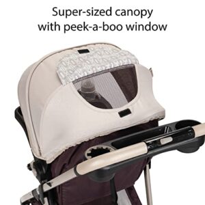 Safety 1st Deluxe Grow and Go Flex 8-in-1 Travel System, Weight Capacity from 4–35 lbs, Dunes Edge