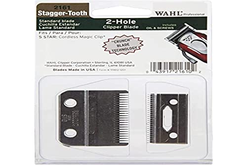 Wahl Stagger Tooth 5 Star Blade Magic Clip Cordless Clipper Head, 0.8-2.5 mm Cutting Length, 0.12 kg