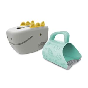 dr. brown’s cleanup dino-soft baby bath spout cover and dino-pour bath rinse cup, 0m+, bpa free, certified plastic neutral