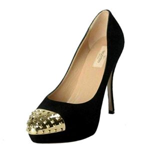valentino women’s rockstud suede high heel platform shoes us 10 it 41