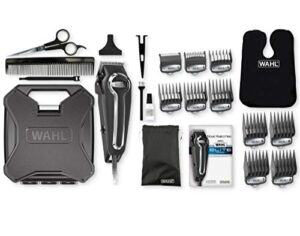 wahl clipper elite pro high-performance home haircut & grooming kit for men – electric hair clipper & trimmer – model 79602