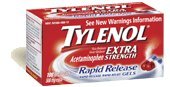 tylenol extra strength rapid release gelcaps 100ct