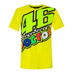 valentino rossi t-shirt 46 doctor s,yellow,man, small