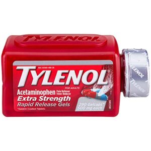 tylenol rapid release gels (290 ct.) (pack of 2)