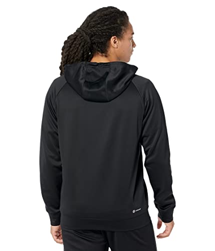 adidas Men's Game and Go Full Zip Hoodie, Black, Medium