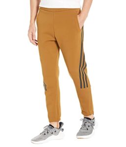 adidas men’s future icon 3-stripes pants, bronze strata, large