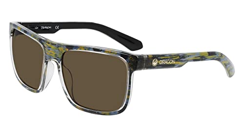 Dragon Unisex Davis Sunglasses - Rob Machado Resin Frame | LL Brown Lens