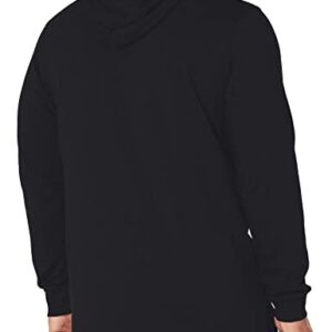 adidas Men's Essentials Logo Hoodie, Black/White, Medium