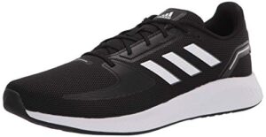 adidas men’s runfalcon 2.0 running shoe, black/white/grey, 10.5