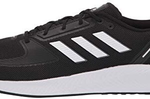 adidas Men's Runfalcon 2.0 Running Shoe, Black/White/Grey, 10.5