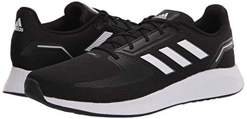 adidas Men's Runfalcon 2.0 Running Shoe, Black/White/Grey, 10.5