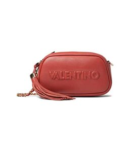 valentino bags by mario bella embossed brick red one size