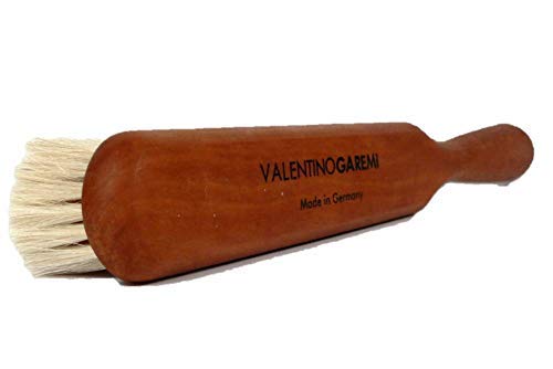 Valentino Garemi Ultra-Fine Fabric Textile Cleaning Brush | Dandruff, Dust, Pet Hair Remover for Luxury Delicate Flat Material Cloths, Uniforms, Business Suits, Tops, Jackets | Made in Germany