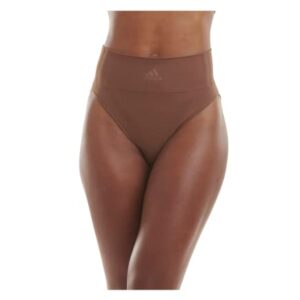 adidas Women's Seamless Micro Stretch Hi Leg, Toasted Mocha, S