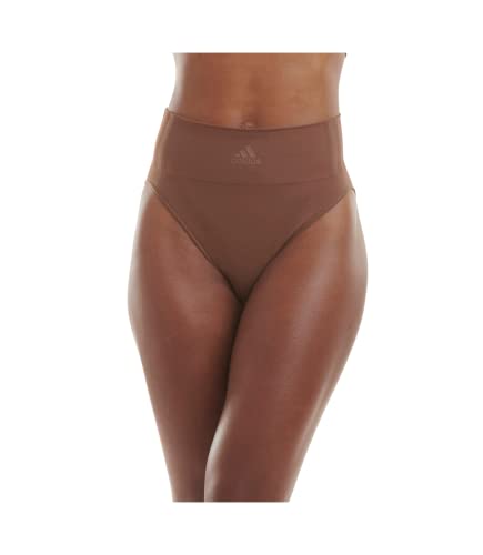 adidas Women's Seamless Micro Stretch Hi Leg, Toasted Mocha, S