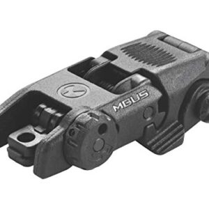 Magpul MBUS Flip-Up Backup Sights, Black, Rear Sight