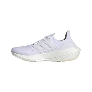 adidas women’s ultraboost 22 running shoe, white/white/crystal white, 8.5