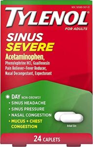 tylenol sinus congest pain severe 24 caplets