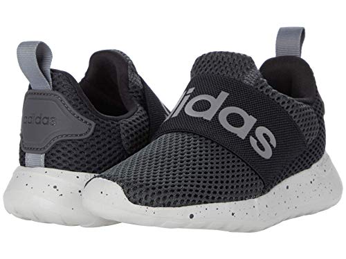 adidas Lite Racer Adapt 4.0 Running Shoes, Grey/Grey/Black, 2 US Unisex Little Kid