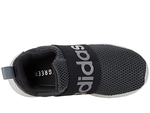 adidas Lite Racer Adapt 4.0 Running Shoes, Grey/Grey/Black, 2 US Unisex Little Kid