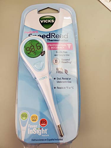 Vicks Pediatric SpeedRead Digital Thermometer V912BBUS, 1 Pack