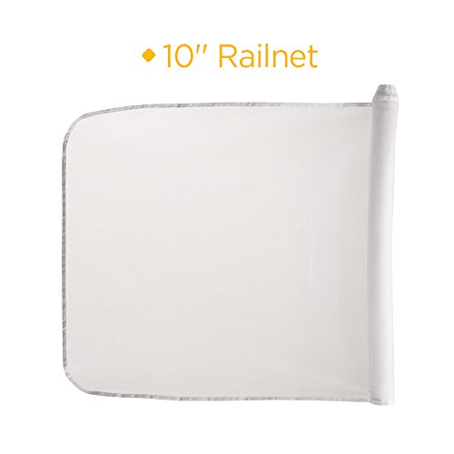 Safety 1st Kids Safety Railnet for Indoor Balconies and Outdoor Decks, Extends up to 10', White