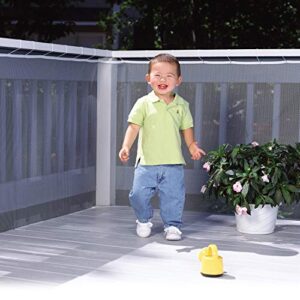 Safety 1st Kids Safety Railnet for Indoor Balconies and Outdoor Decks, Extends up to 10', White