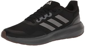 adidas men’s runfalcon 3.0 running shoe, black/grey/carbon, 7.5