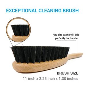 Valentino Garemi Cleaning Brush | Cloths, Fabric Furniture, Textile Drapes, Covers, Hats | Remove & Eliminate Dust, Pets Hair, Dandruff, Dry Stains | Made in Germany