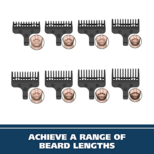 Wahl Aqua Blade Rechargeable Wet/Dry Lithium Ion Deluxe Trimming Kit with 3 Interchangeable Heads for Detailing, & Grooming Beards, Mustaches, Stubble, Ear, Nose, & Body – Model 9899-100