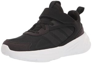 adidas ozelle running shoe, black/black/carbon (elastic), 6.5 us unisex big kid