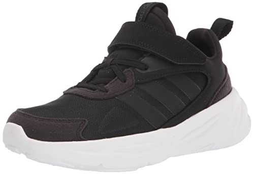 adidas OZELLE Running Shoe, Black/Black/Carbon (Elastic), 6.5 US Unisex Big Kid