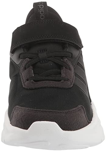 adidas OZELLE Running Shoe, Black/Black/Carbon (Elastic), 6.5 US Unisex Big Kid