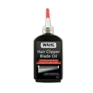 wahl premium hair clipper blade lubricating oil for clippers, trimmers, & blade corrosion for rust prevention – 4 fluid ounces – model 3310-300